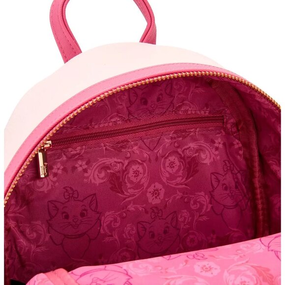 Loungefly Disney The Aristocats Marie Pink Floral Mini Backpack NEW - Picture 9 of 10
